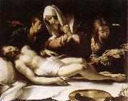 STROZZI, Bernardo Lamentation over the Dead Christ etr oil on canvas